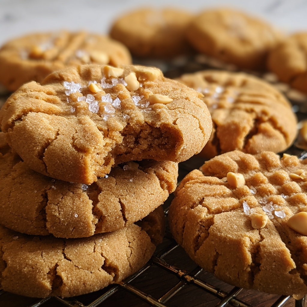 Gourmet Thick Peanut Butter Cookies Recipe - Recipe Image