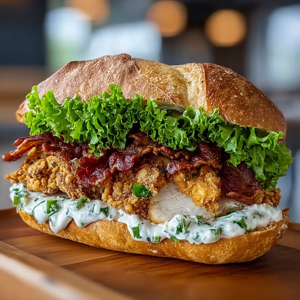 Crispy Chicken Caesar Sandwich Recipe - Recipe Image