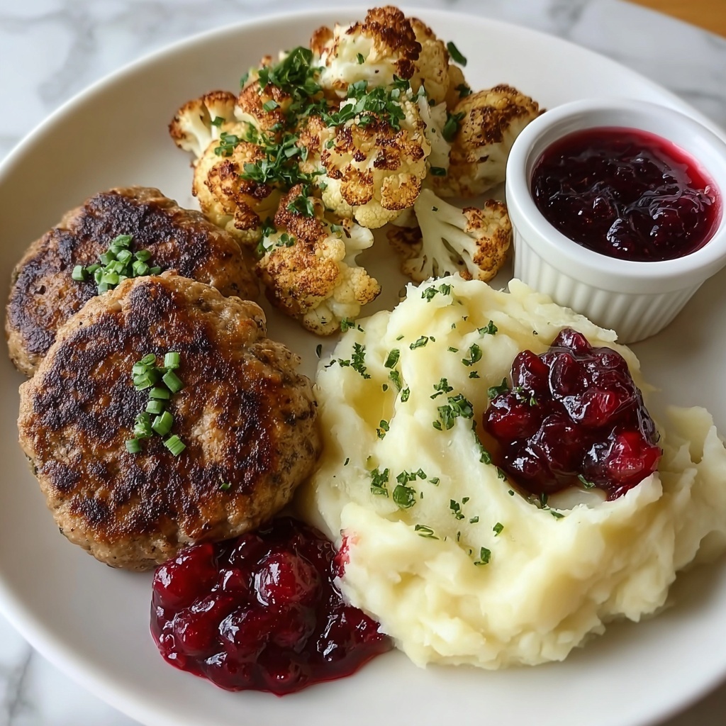 Swedish Veal Patties with Creamy Mushroom Sauce Recipe - Recipe Image
