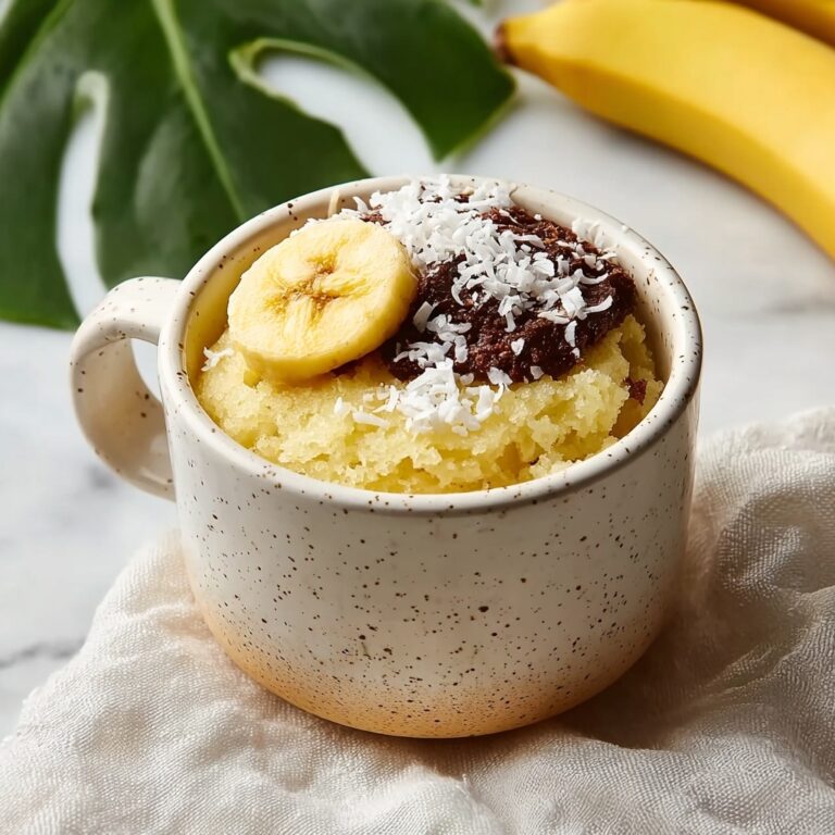 Wheat-Free Keto Banana Coconut Mug Cake Recipe