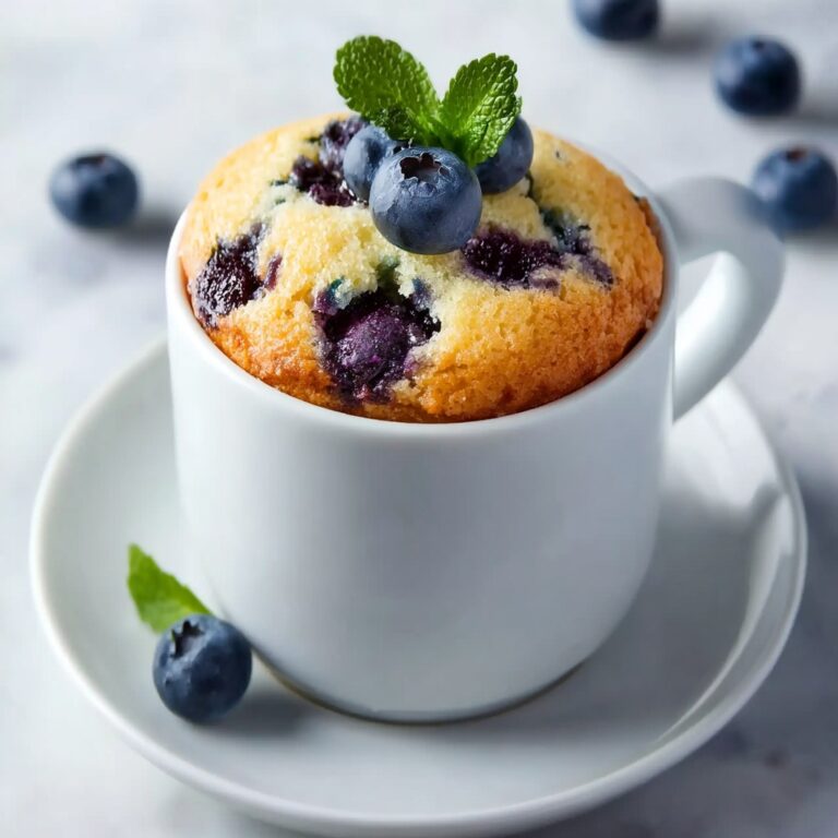 Keto Blueberry Mug Cake Recipe