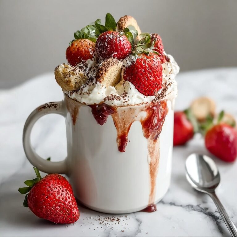 Keto Strawberry Mug Cake Recipe