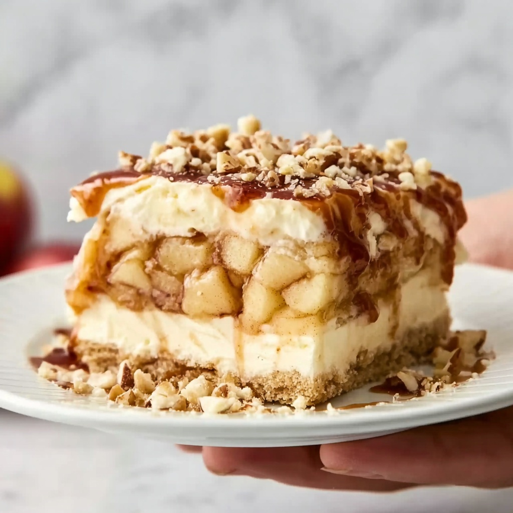 Best Apple Pie Stuffed Cheesecake Recipe - Recipe Image