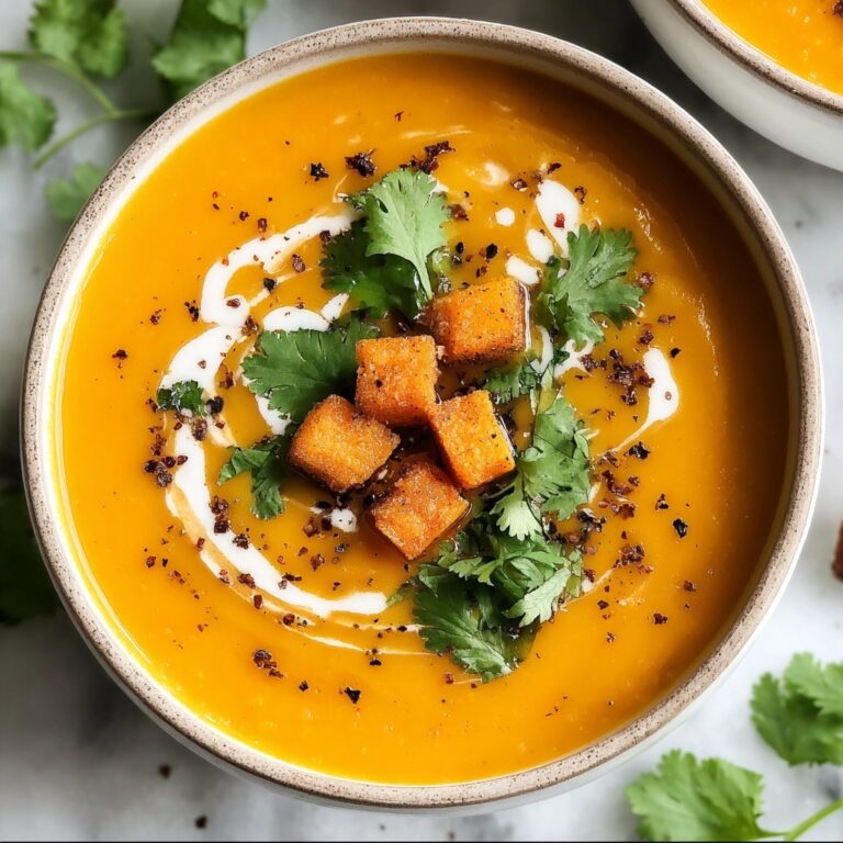 Spiced Butternut Squash and Sweet Potato Soup Recipe