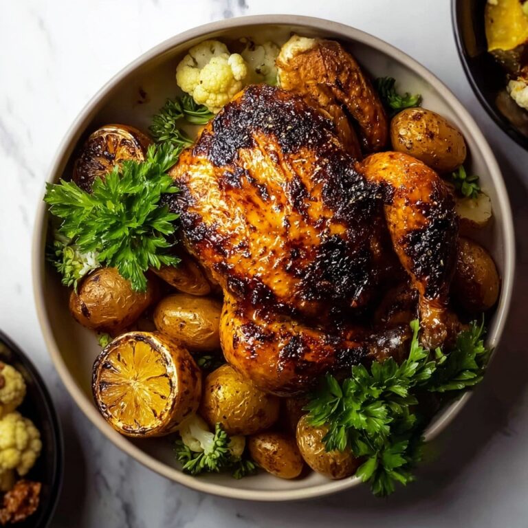 Savory Kefta Roasted Chicken with Garlic and Shallots Recipe