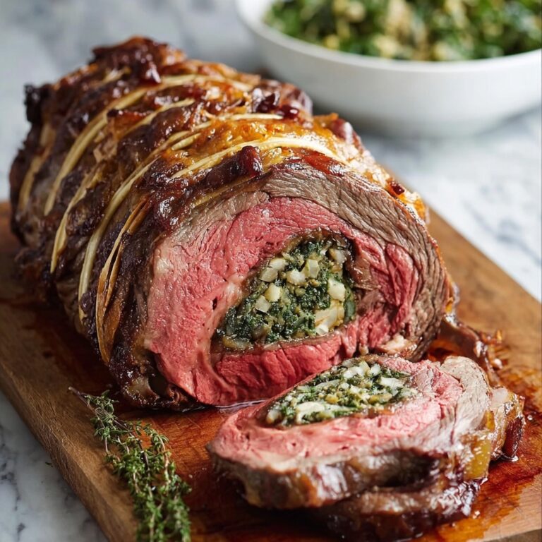 Baked Stuffed Flank Steak Recipe