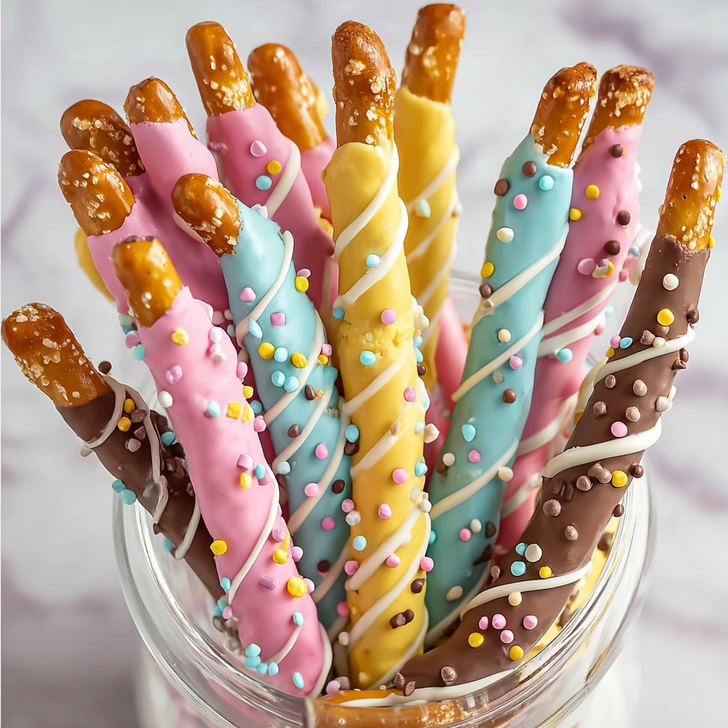 Easter Pretzel Rods Recipe - Recipe Image