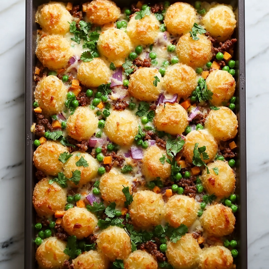 Samosa Tater Tot Casserole Recipe - Recipe Image