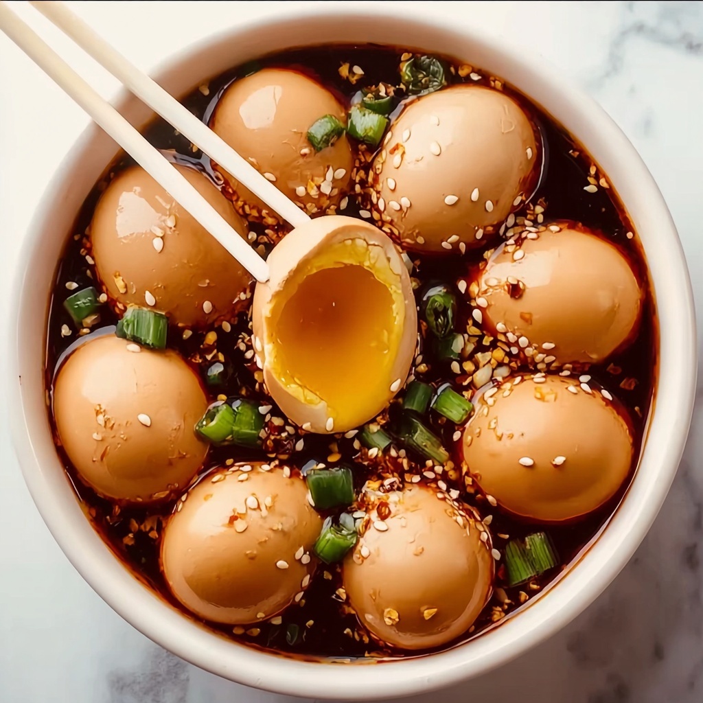 Savory Korean Marinated Eggs Recipe - Recipe Image