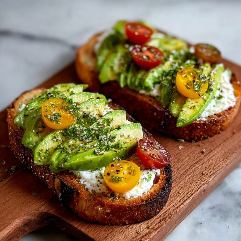 Avocado Cottage Cheese Toast Recipe