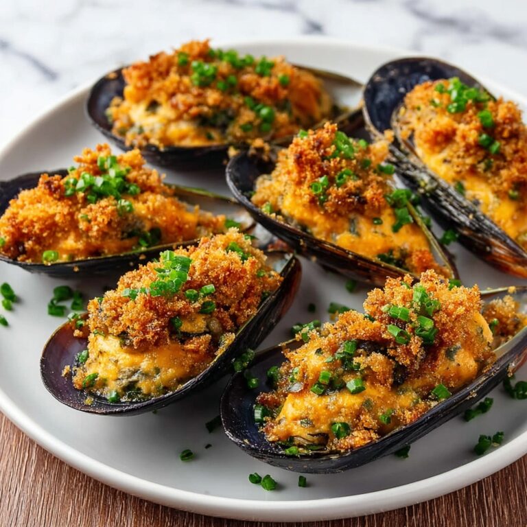 Stuffed Baked Mussels: A Savory Breadcrumb and Pecorino Romano Delight Recipe