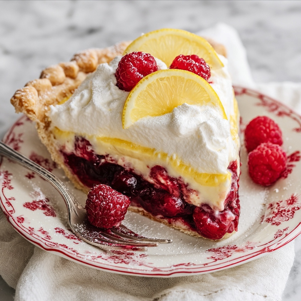 Lemon Raspberry Pie Recipe - Recipe Image
