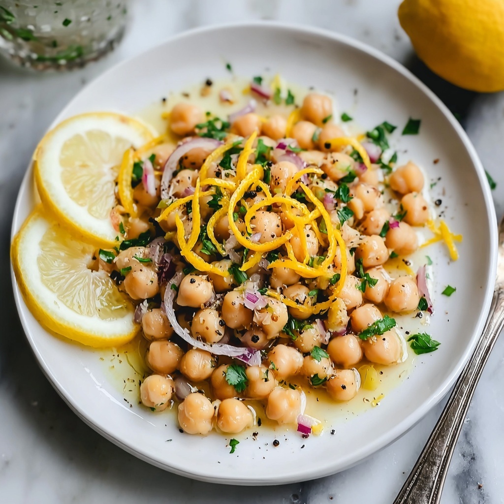 Warm Chickpeas with Lemon and Olive Oil Recipe - Recipe Image