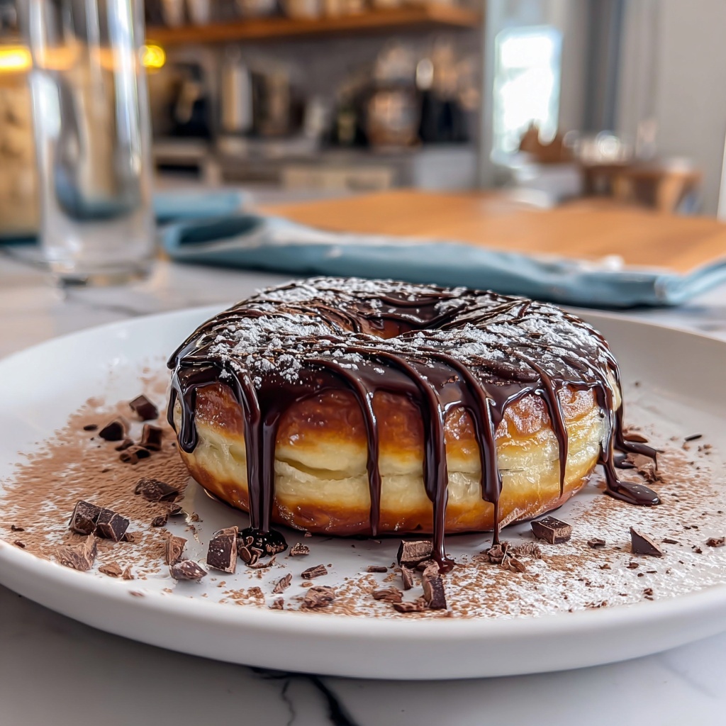 Cinnamon-Sugar Donuts with Chocolate Drizzle Recipe - Recipe Image
