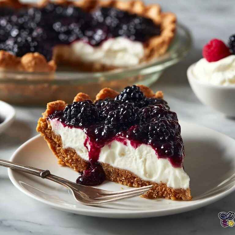 Blackberry Pie with Cream Cheese and Heart-Shaped Pastry Toppers Recipe