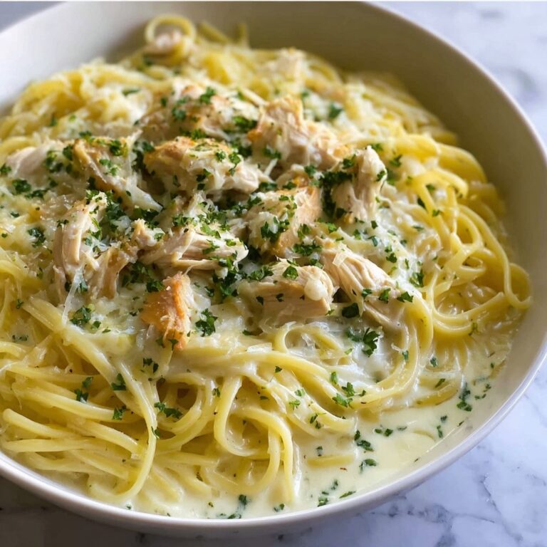Chicken Spaghetti with Burrata and Lemon Butter Sauce Recipe