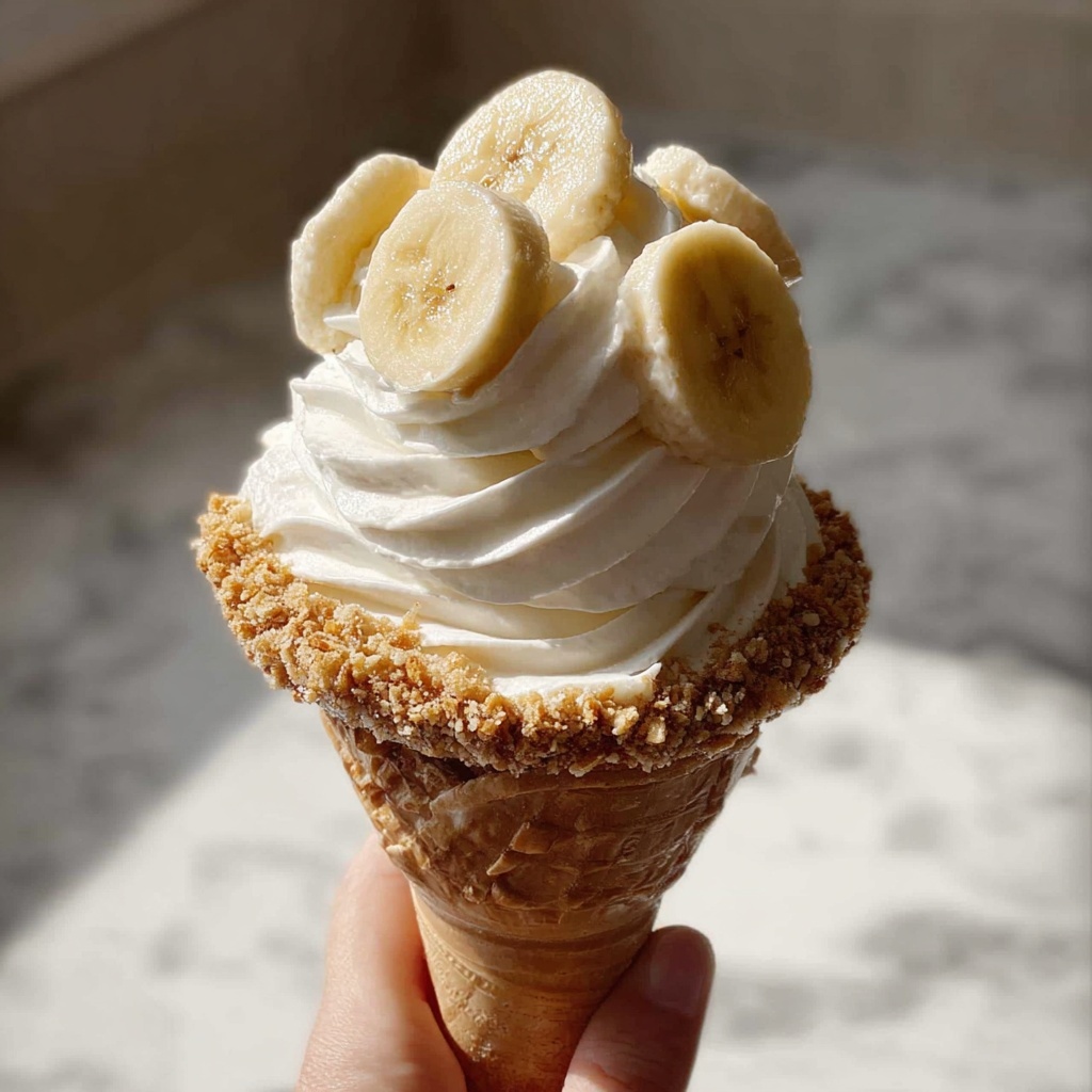 Banana Pudding Cheesecake Cones Recipe - Recipe Image