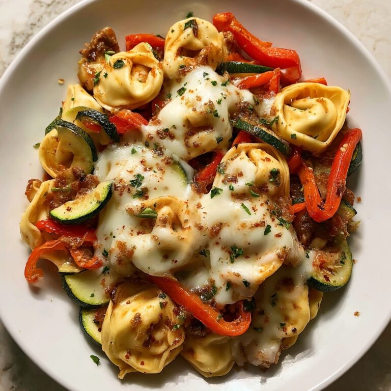 Cheesesteak Tortellini in Rich Provolone Sauce Recipe