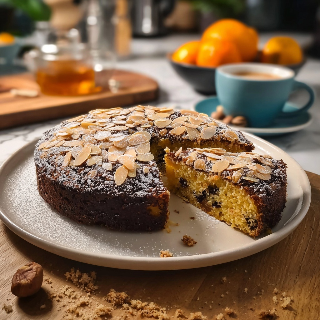 Tangerine Almond Date Cake with Cardamom Syrup Recipe - Recipe Image