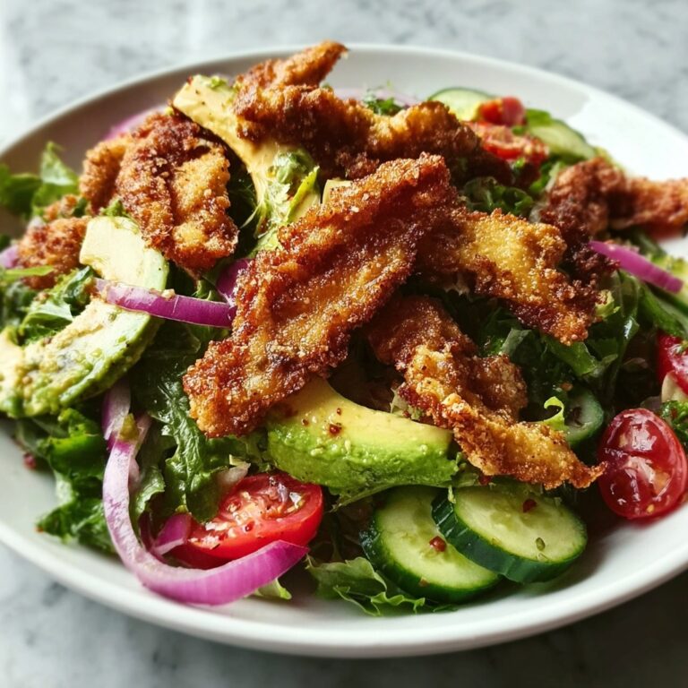 Fried Chicken Salad with Buttermilk Dressing Recipe