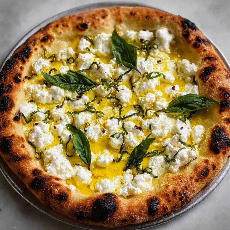 Lemon Ricotta Mozzarella Pizza Recipe