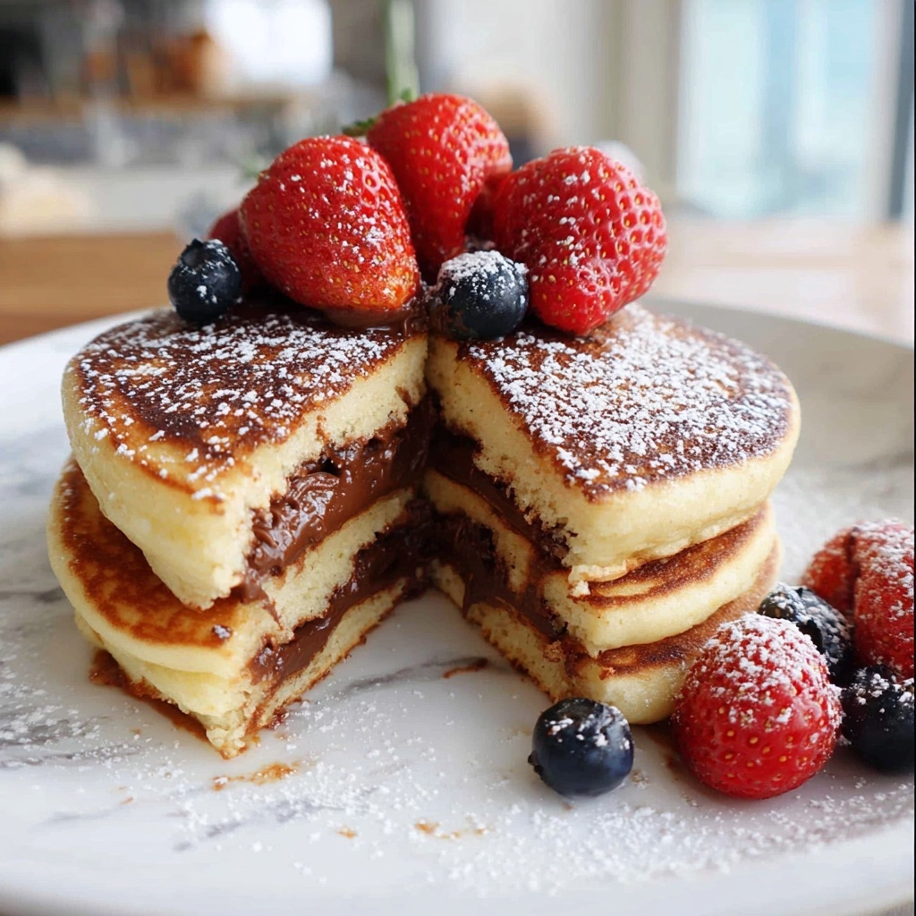 Chocolate Stuffed Pancakes (Vegan & Gluten-Free) Recipe - Recipe Image