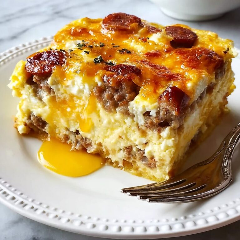 Cheesy Sausage & Egg Breakfast Casserole Recipe