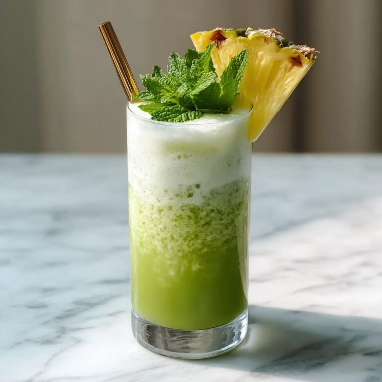 Pineapple Matcha Bliss: A Refreshing Twist for Your Day Recipe