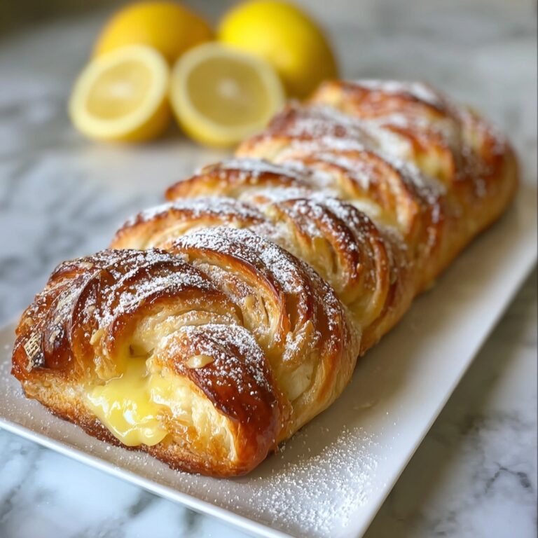 Lemon Cream Cheese Puff Pastry Braid Recipe