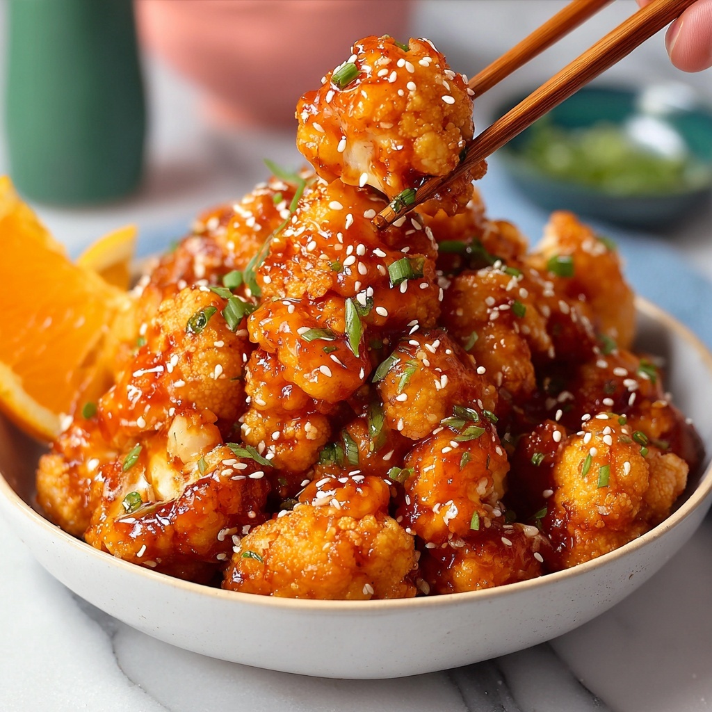 Vegan Glazed Orange Cauliflower Recipe - Recipe Image