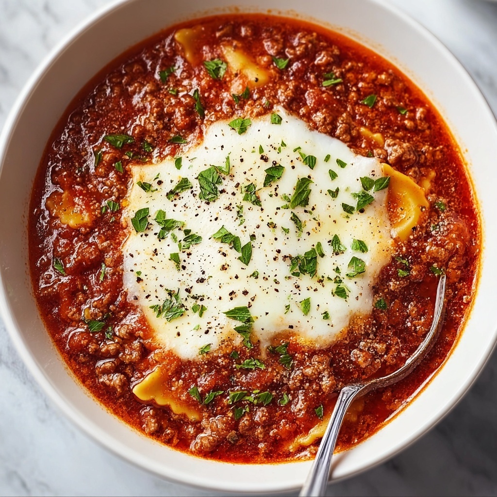 Crockpot Lasagna Soup Recipe - Recipe Image