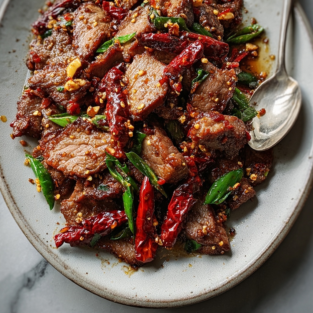 Thai Hot and Spicy Beef Recipe - Recipe Image