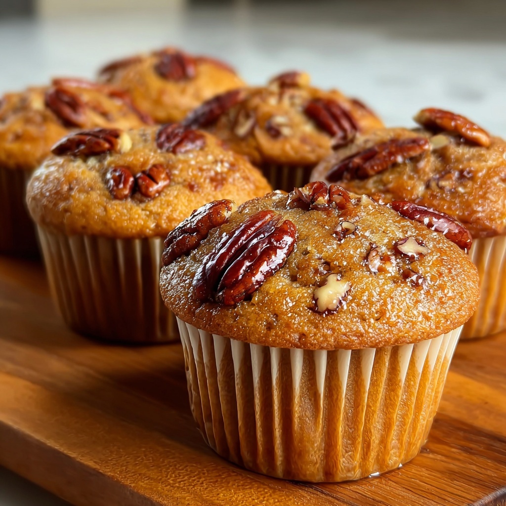 Pecan Pie Brown Sugar Muffins Recipe - Recipe Image