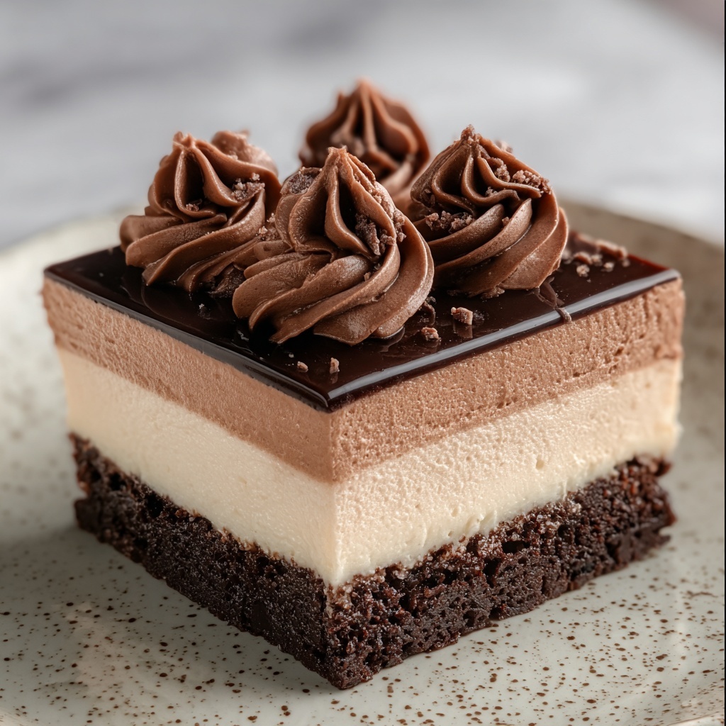 Chocolate Mousse Brownies Recipe - Recipe Image