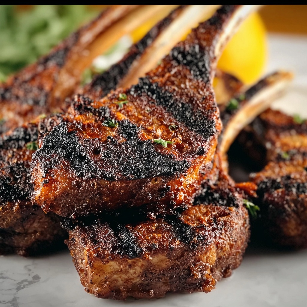 Spanish Grilled Lamb Chops with Garlic and Parsley Recipe - Recipe Image