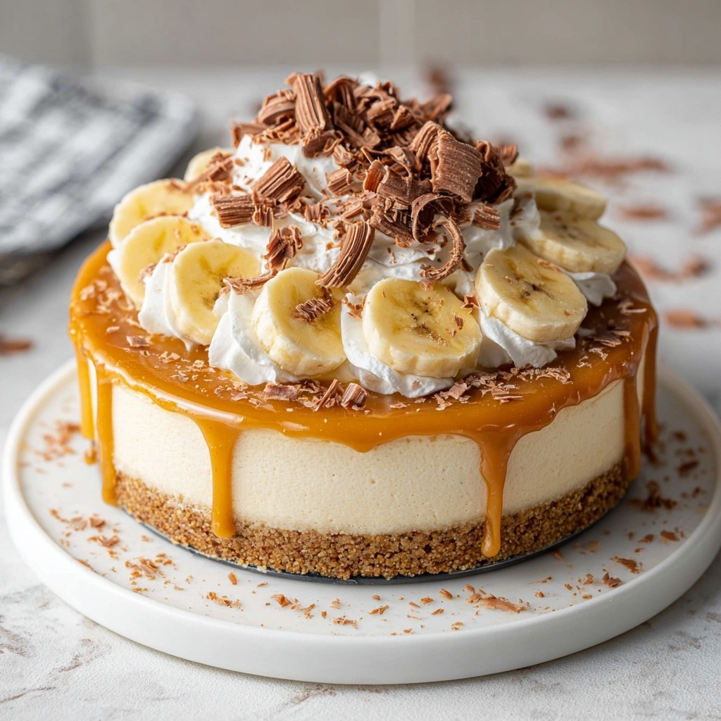 No Bake Vegan Banoffee Cheesecake Recipe - Recipe Image
