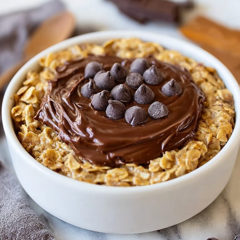 Peanut Butter & Chocolate Baked Oats for a Cozy Morning Boost Recipe