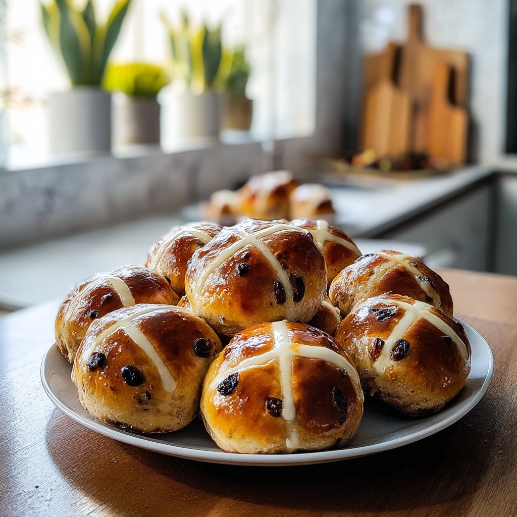 Traditional Hot Cross Buns Recipe - Recipe Image