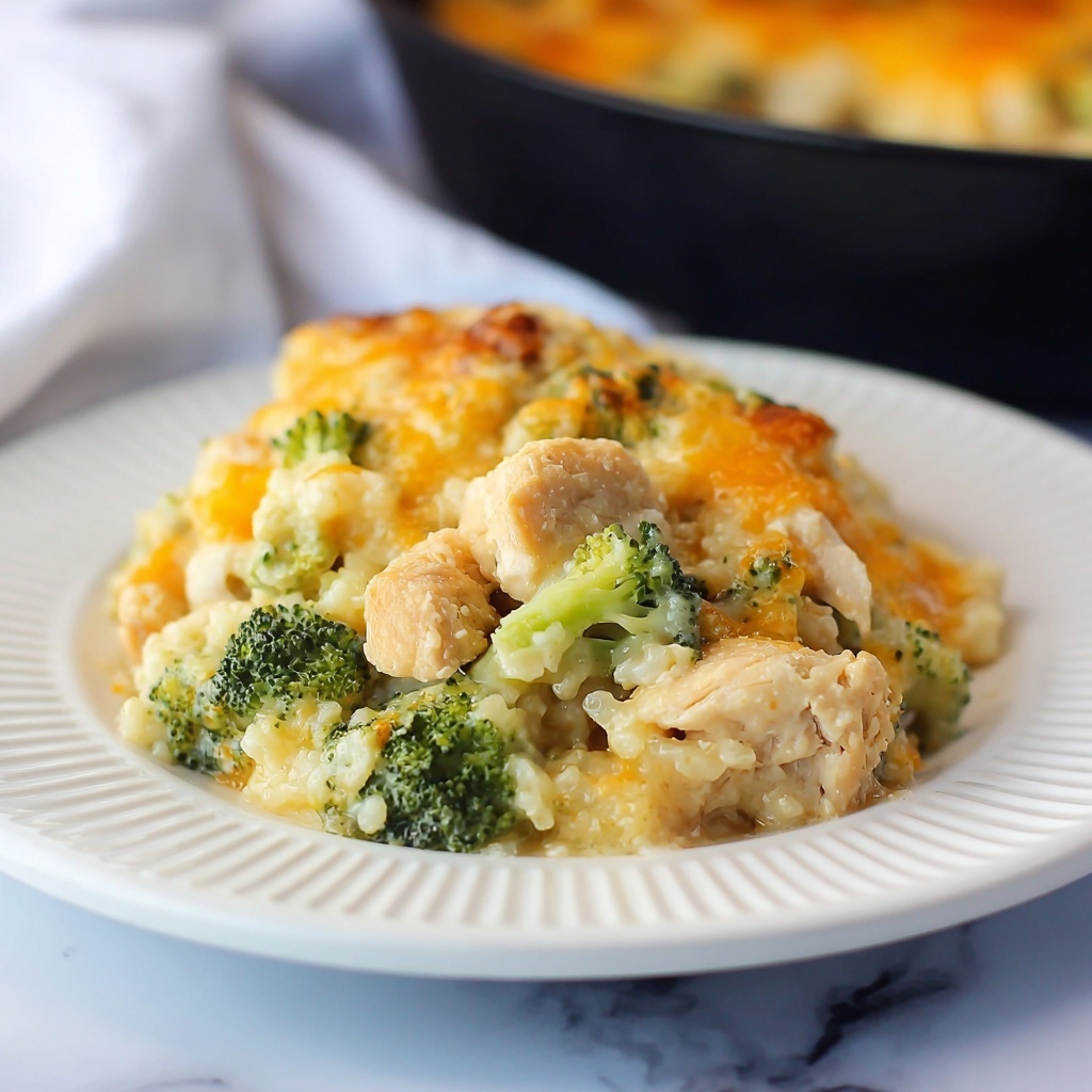 Cheesy Chicken, Rice and Broccoli Skillet Recipe - Recipe Image