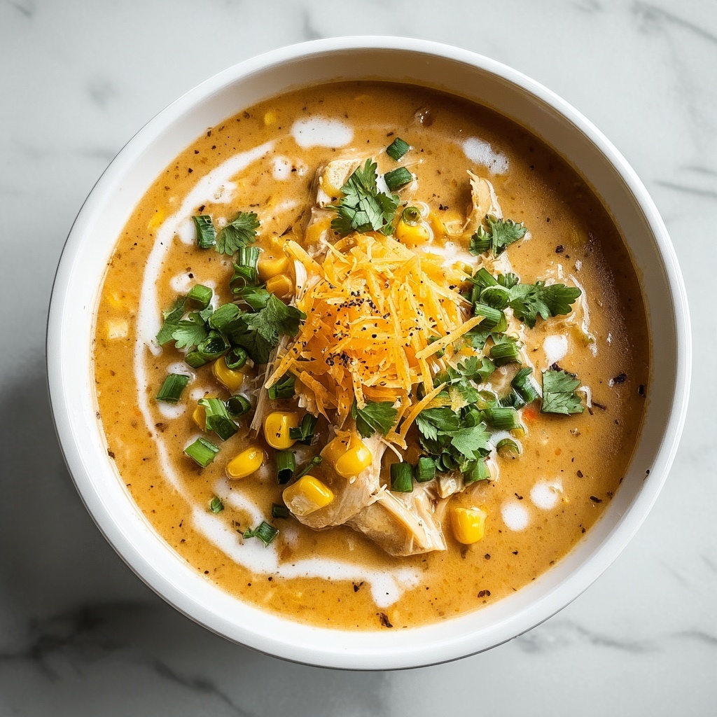 Creamy Chicken Enchilada Soup Recipe - Recipe Image