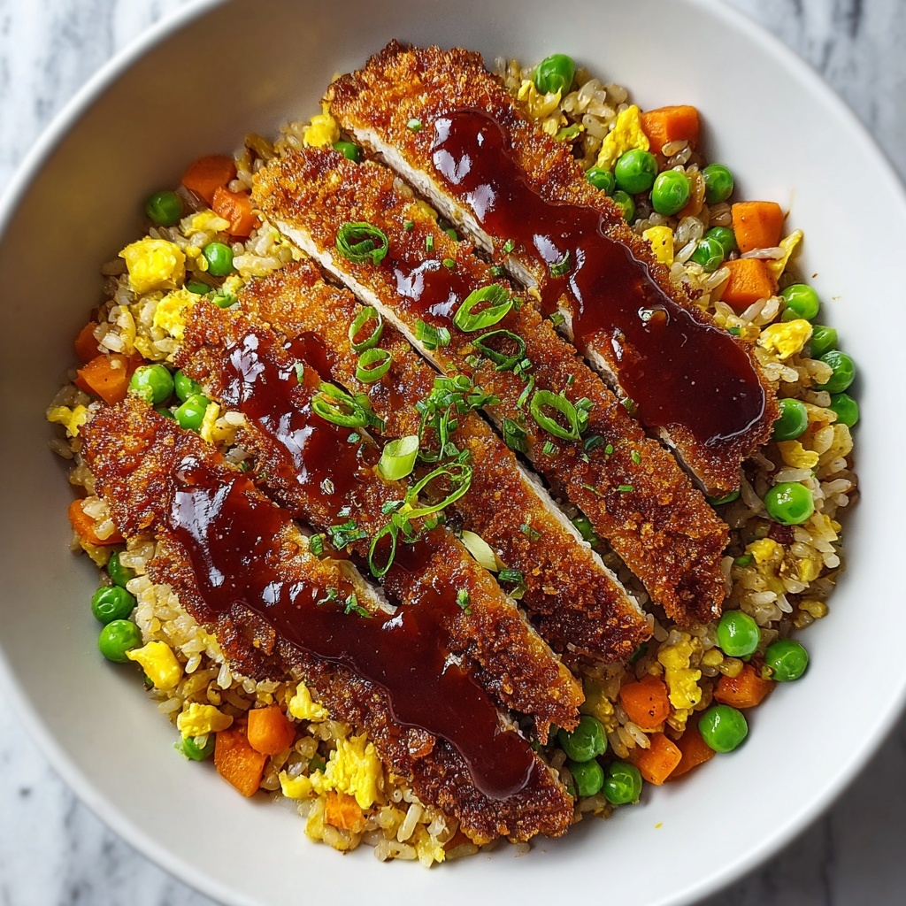 Crispy Saucy Chicken with Vegetable Fried Rice Recipe - Recipe Image