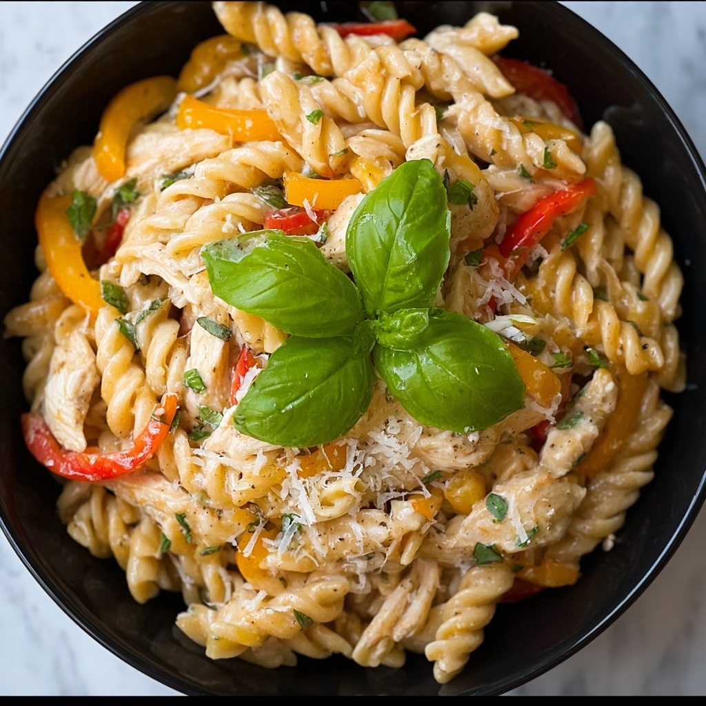 Chicken & Peppers Pasta Recipe - Recipe Image