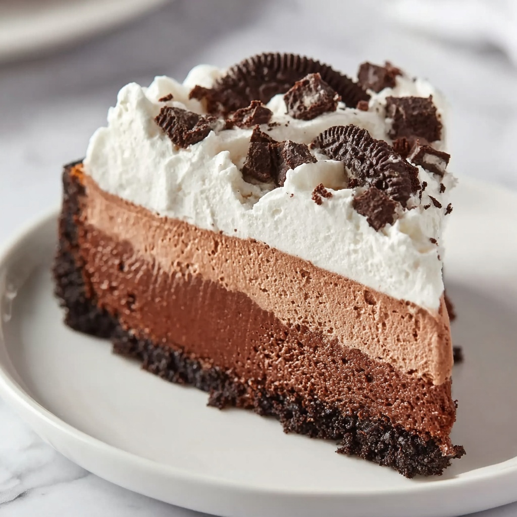 No Bake Chocolate Cheesecake Recipe - Recipe Image