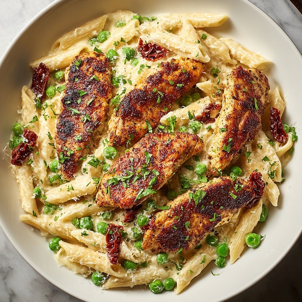 Garlic Parmesan Chicken Pasta Recipe - Recipe Image