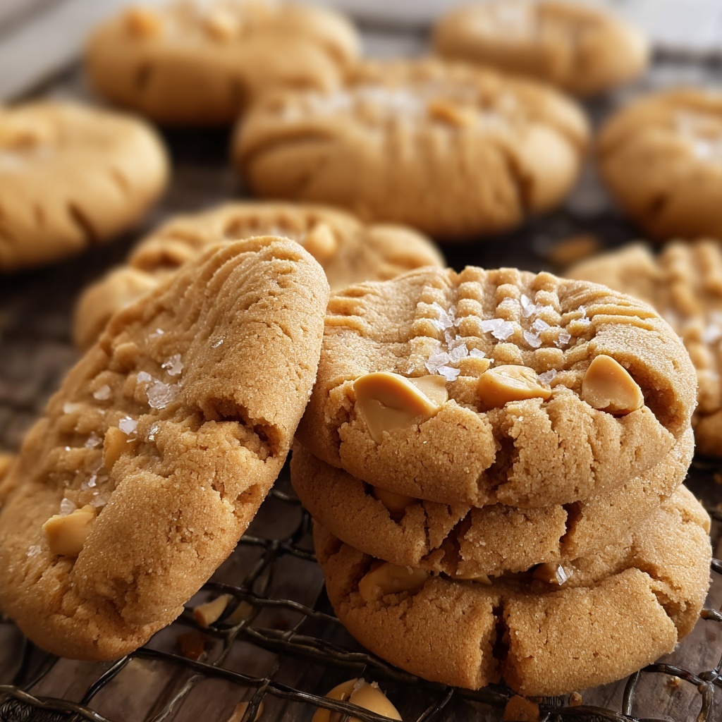 Gourmet Thick Peanut Butter Cookies Recipe - Recipe Image