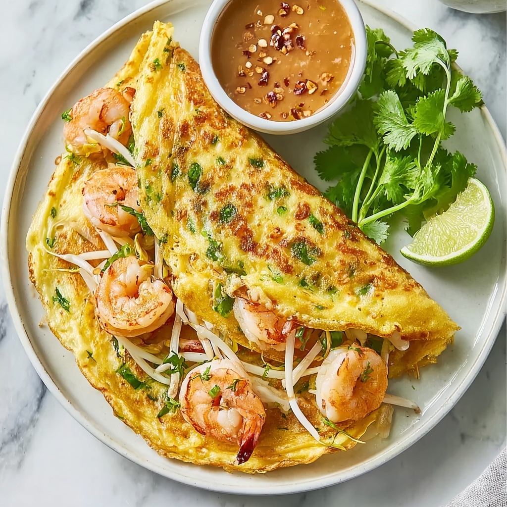 Easy Vietnamese Pho-Style Banh Xeo Pancakes Recipe - Recipe Image