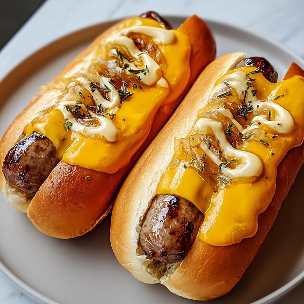 Air Fryer Grilled Cheese Hot Dogs Recipe - Recipe Image