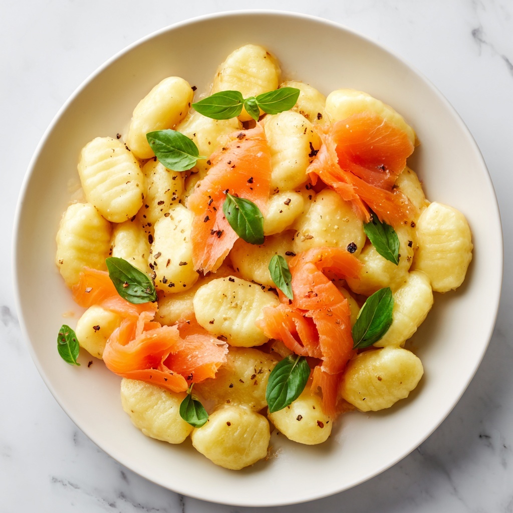 Smoked Salmon Gnocchi: A Creamy Weeknight Family Delight Recipe - Recipe Image