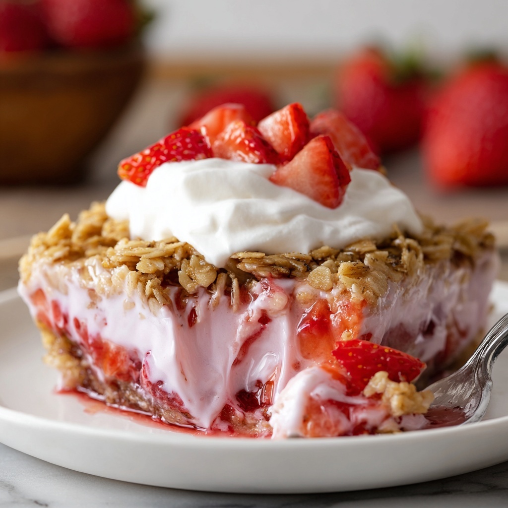 Strawberry Rhubarb Baked Oatmeal Recipe - Recipe Image