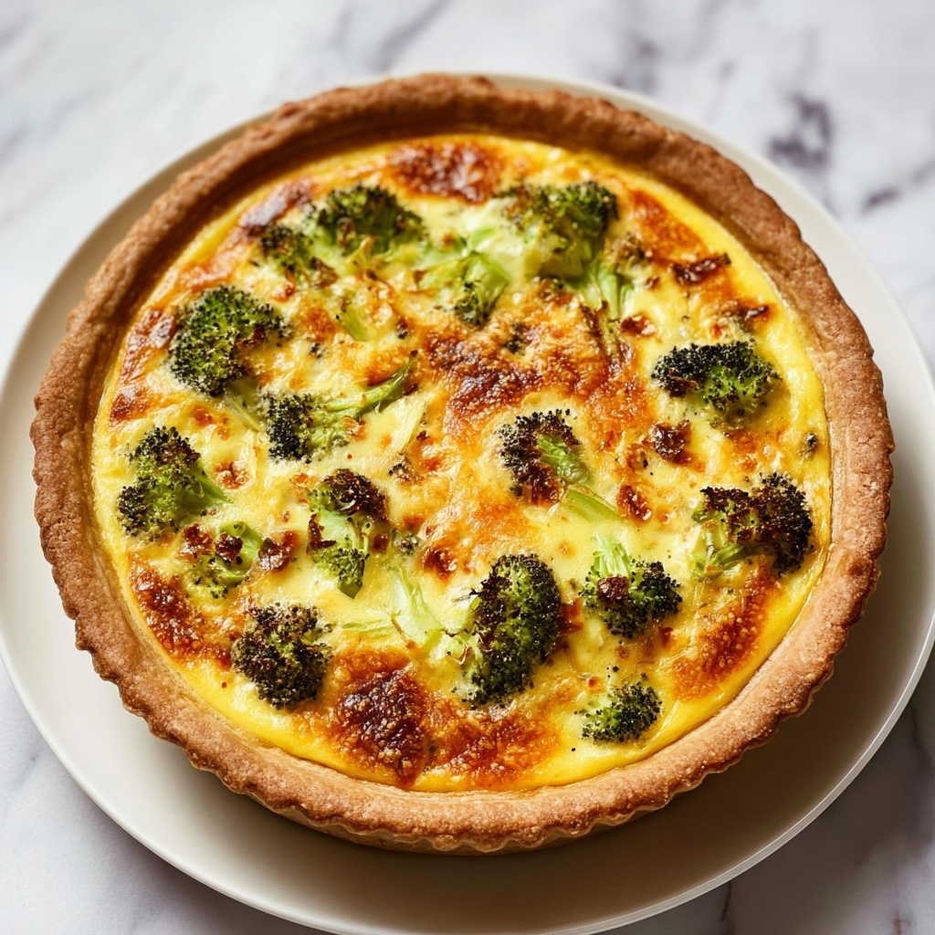 Broccoli Cheddar Quiche Recipe - Recipe Image